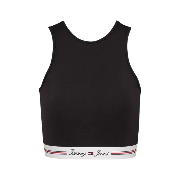 Tommy Jeans – Brassière découpée avec bande logo Tjw – Noir - TOMMY JEANS