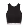 Tommy Jeans – Brassière découpée avec bande logo Tjw – Noir - TOMMY JEANS