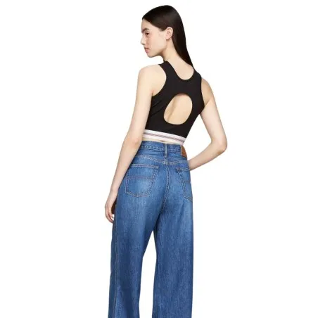 Tommy Jeans – Brassière découpée avec bande logo Tjw – Noir - TOMMY JEANS