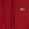 Tommy Jeans – Sweat à capuche uni avec logo – Rouge - TOMMY JEANS
