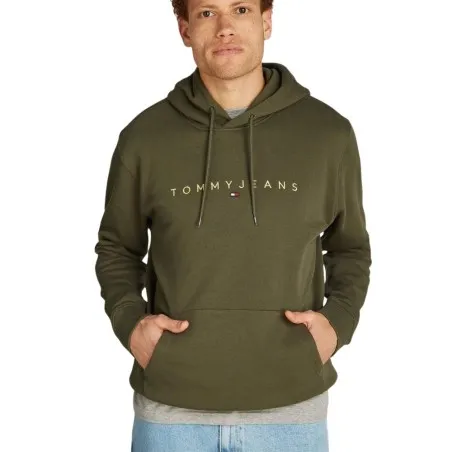 Sweat à capuche Homme TOMMY JEANS REGULAR LINEAR GOLD - TOMMY JEANS