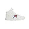 Tommy Jeans – Baskets mi-montantes The Brooklyn en cuir – Blanc - TOMMY JEANS
