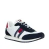 Tommy Jeans – Baskets à logo essentielles – Blanc Noir - TOMMY HILFIGER