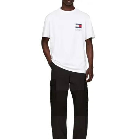 Tommy Jeans – T-shirt ras du cou avec logo – Blanc - TOMMY JEANS