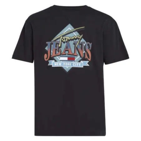 Tommy Jeans – T-shirt Tommy Jeans Diamond pour homme – Noir - TOMMY JEANS