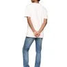 Tommy Jeans – T-shirt coupe régulière brodé Monotype – Blanc - TOMMY JEANS
