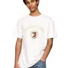Tommy Jeans – T-shirt coupe régulière brodé Monotype – Blanc - TOMMY JEANS