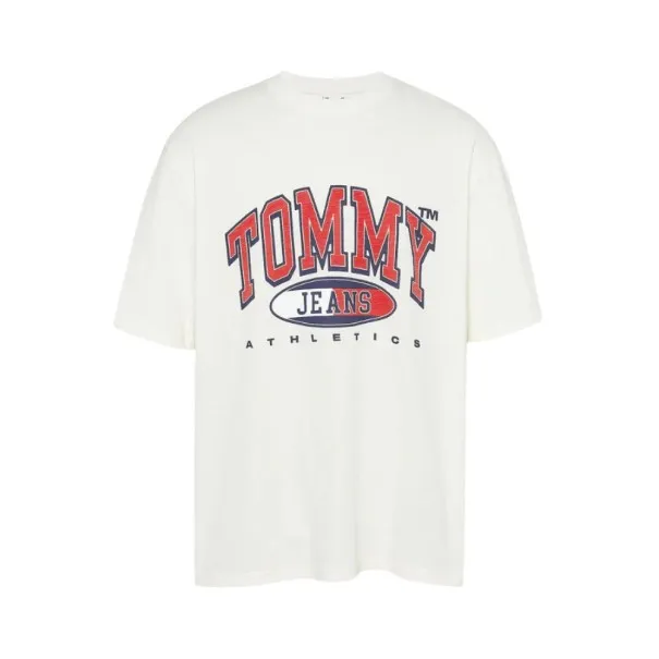 Tommy Jeans – T-shirt basique à logo graphique – Blanc - TOMMY JEANS
