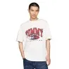 Tommy Jeans – T-shirt basique à logo graphique – Blanc - TOMMY JEANS