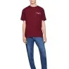 Tommy Jeans – T-shirt à logo dans le dos – deep rouge - TOMMY JEANS