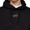 Tommy Jeans – Sweat à capuche avec logo Signature Doré – Noir - TOMMY JEANS