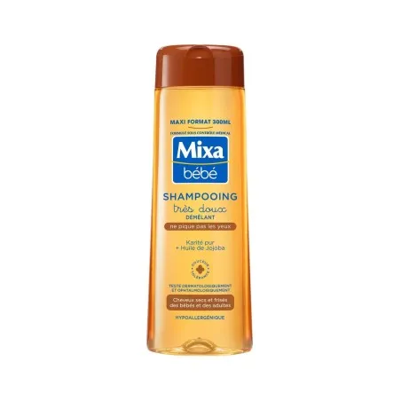 Mixa Bébé Shampoing bébé Démêlant Cheveux Karité Très Doux 300Ml - MIXA