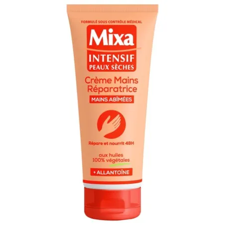 Mixa Crème Mains Réparatrice à l'Allantoïne - Mains Abîmées - 100ml - MIXA