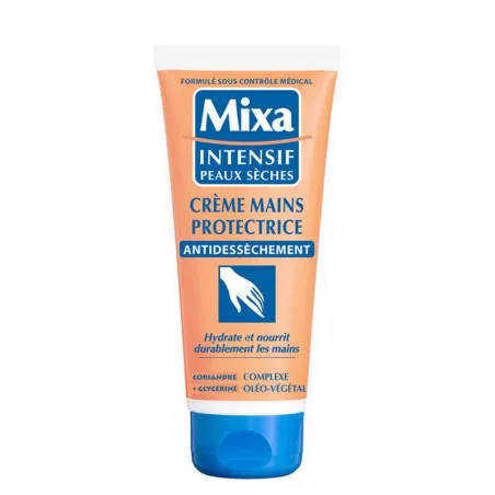 Mixa Crème Mains Protectrice – Apaise et Hydrate la Peau – Glycérine – 100ml - MIXA
