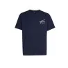 Tommy Jeans – T-shirt à col ras-du-cou et logo signature – Marine - TOMMY JEANS