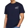 Tommy Jeans – T-shirt à col ras-du-cou et logo signature – Marine - TOMMY JEANS