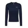Tommy Jeans – Tommy Jeans TJW SLIM ESSENTIAL LOGO 2 LS EXT – Bleu Foncé - TOMMY JEANS