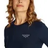 Tommy Jeans – Tommy Jeans TJW SLIM ESSENTIAL LOGO 2 LS EXT – Bleu Foncé - TOMMY JEANS