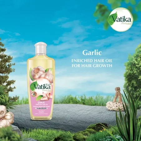 Dabur Amla – Huile Capillaire Enrichie À L’Ail Vatika Naturals - Dabur Amla