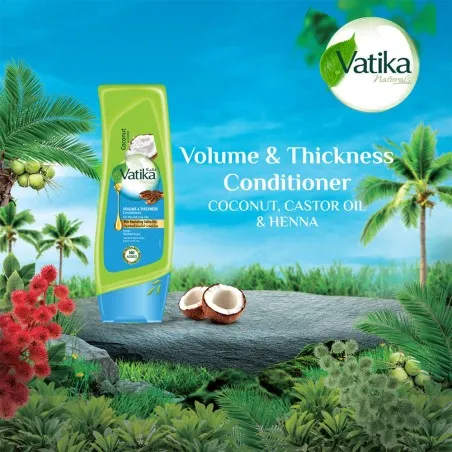 Vatika – Après-Shampoing Volume Et Épaisseur 200 ml - VATIKA
