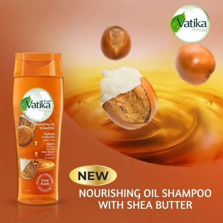 Vatika – Shampoing À L’Huile Nourrissante Beurre De Karité 200 ml - VATIKA