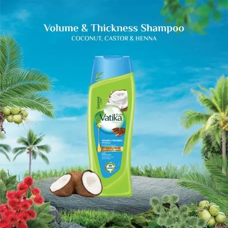 Vatika – Shampoing Volume Et Épaisseur 200 ml - VATIKA
