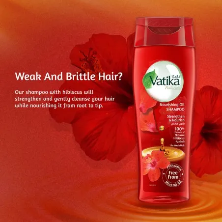Vatika – Shampooing À L’Huile Nourrissante Hibiscus 200ml - VATIKA