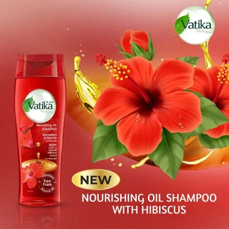 Vatika – Shampooing À L’Huile Nourrissante Hibiscus 200ml - VATIKA