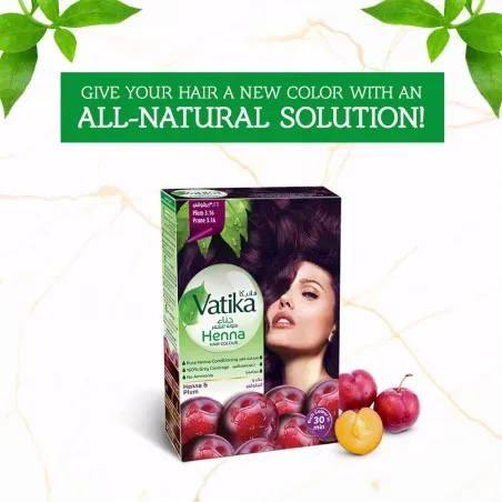 Dabur Amla – Teinture Capillaire Au Henné Vatika Naturals Prune - Dabur Amla