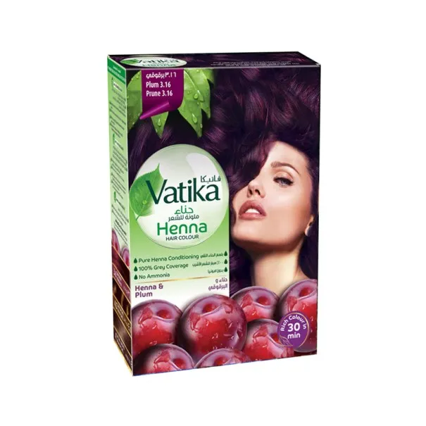Dabur Amla – Teinture Capillaire Au Henné Vatika Naturals Prune - Dabur Amla