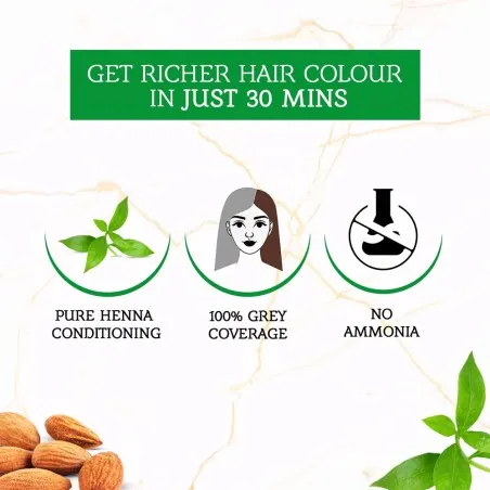 Dabur Amla – Teinture Capillaire Au Henné Vatika Naturals Prune Brun Naturel - Dabur Amla