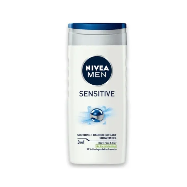 Nivea – Gel Douche Sensitive Pour Homme 250 ml - NIVEA