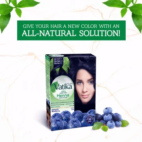 Dabur Amla – Teinture Capillaire Au Henné Vatika Naturals Noir Profond - Dabur Amla