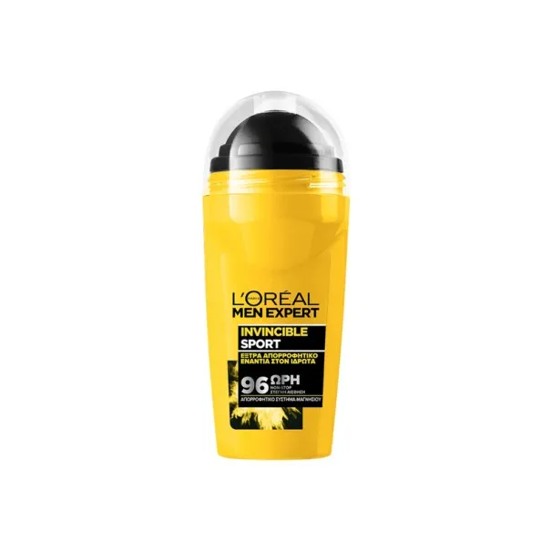 L’Oréal – Men Expert Invincible Sport Roll On 96H 50 ml - L'OREAL