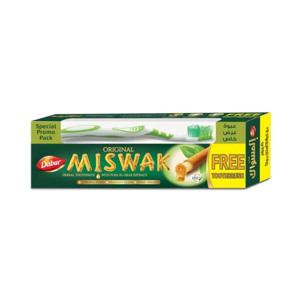 Miswak – Pack Dentifrice 190G + Brosse A Dent - MISWAK