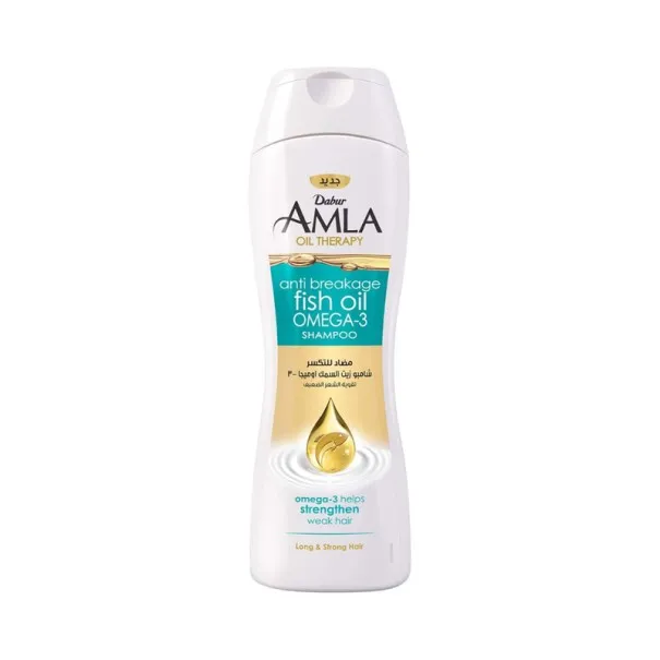 Dabur Amla – Shampoing Huile De Poisson Oméga-3 Cheveux Fragilisés 200Ml - Dabur Amla