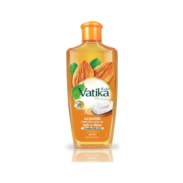 Vatika – Huile Capillaire Enrichie En Huile D’Amande 200Ml - VATIKA