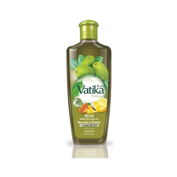 Vatika – Huile Capillaire Enrichie En Huile D’Olive & Amande Et Citron 200Ml - VATIKA