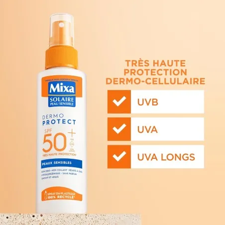MIXA – Spray Soin Solaire Très Haute Protection SPF 50+ 150Ml - MIXA
