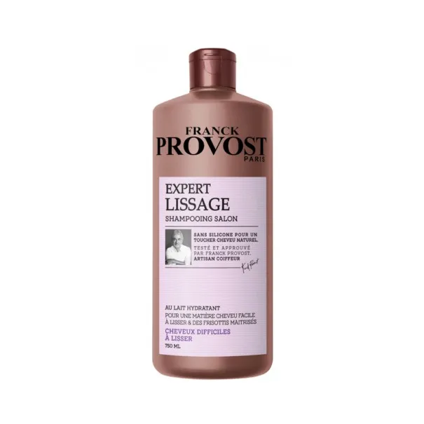 Franck Provost – Shampooing Professionnel Expert Lissage Lait Hydratant 750 Ml - FRANCK