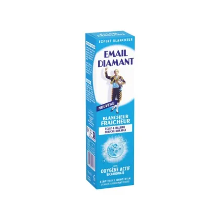 Email Diamant – Dentifrice Blancheur Fraicheur Avec Oxygène Actif Bicarbonate 75Ml - EMAIL DIAMANT