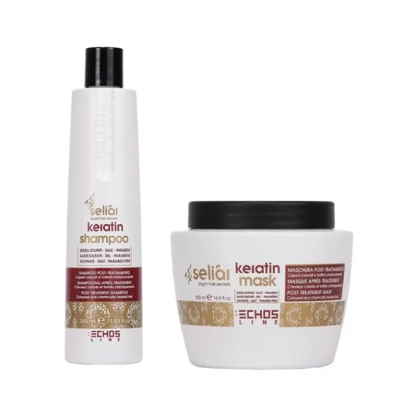 Seliar – Pack Kératine Shampoing 350 Ml + Masque 500Ml - SELIAR