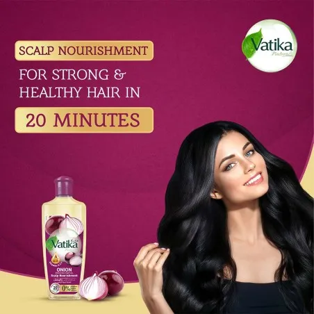 Vatika – Huile capillaire à l’oignon 200Ml - VATIKA