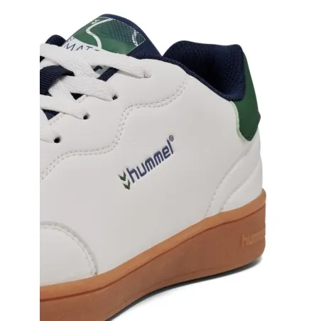Basket Casual Homme hummel Chaussures MATCH POINT MP - Blanc/Vert 226218-9208 - hummel