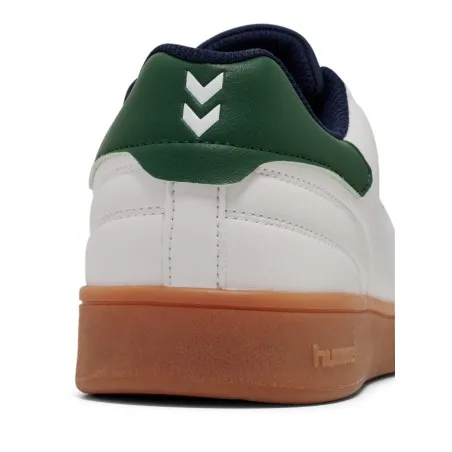 Basket Casual Homme hummel Chaussures MATCH POINT MP - Blanc/Vert 226218-9208 - hummel