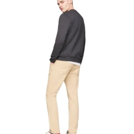 Tommy Jeans – Sweat-shirt à badge régulier – NEW CHARCOAL - TOMMY JEANS