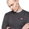 Tommy Jeans – Sweat-shirt à badge régulier – NEW CHARCOAL - TOMMY JEANS