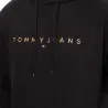 Tommy Jeans – Sweat à capuche avec logo brodé – Noir - TOMMY JEANS