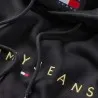 Tommy Jeans – Sweat à capuche avec logo brodé – Noir - TOMMY JEANS