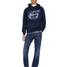 Tommy Jeans – Sweat à capuche à signature graffiti – dark night navy - TOMMY JEANS